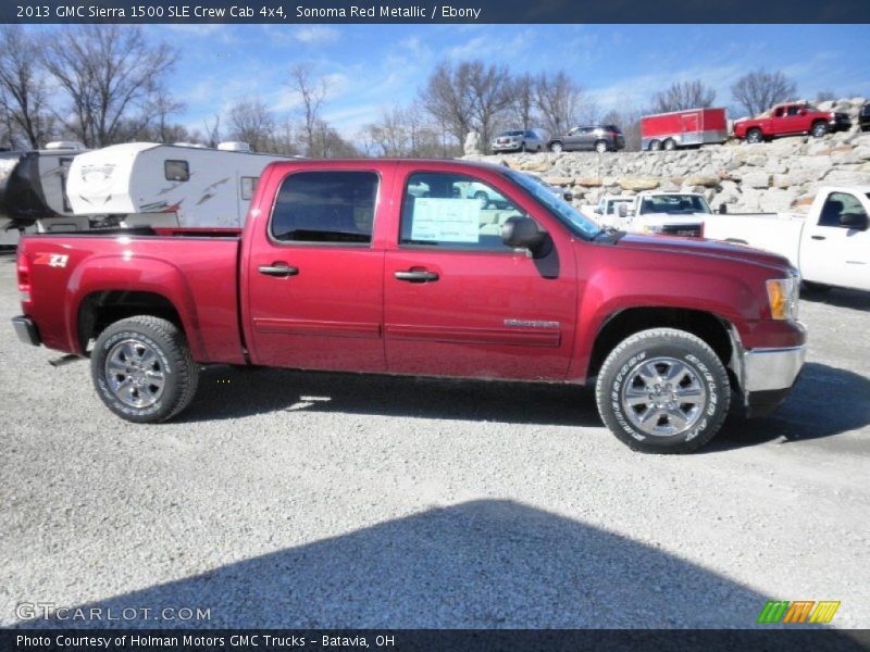 Sonoma Red Metallic / Ebony 2013 GMC Sierra 1500 SLE Crew Cab 4x4