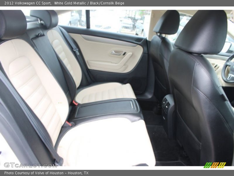 White Gold Metallic / Black/Cornsilk Beige 2012 Volkswagen CC Sport