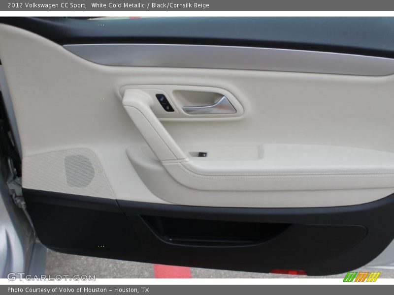 White Gold Metallic / Black/Cornsilk Beige 2012 Volkswagen CC Sport