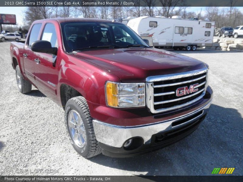 Sonoma Red Metallic / Ebony 2013 GMC Sierra 1500 SLE Crew Cab 4x4