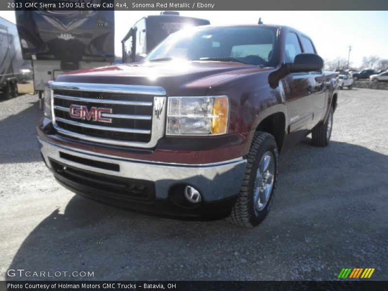 Sonoma Red Metallic / Ebony 2013 GMC Sierra 1500 SLE Crew Cab 4x4