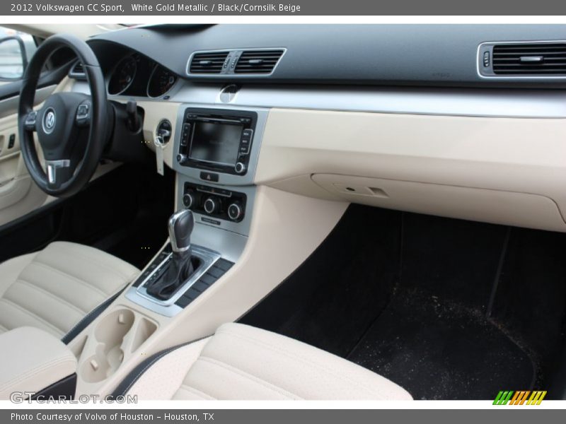 White Gold Metallic / Black/Cornsilk Beige 2012 Volkswagen CC Sport