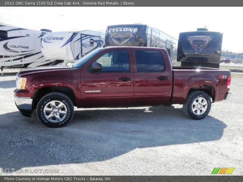 Sonoma Red Metallic / Ebony 2013 GMC Sierra 1500 SLE Crew Cab 4x4
