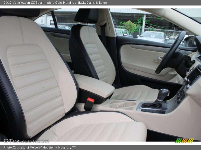 White Gold Metallic / Black/Cornsilk Beige 2012 Volkswagen CC Sport