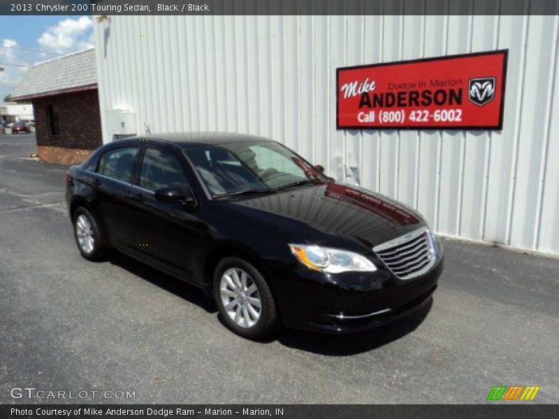 Black / Black 2013 Chrysler 200 Touring Sedan