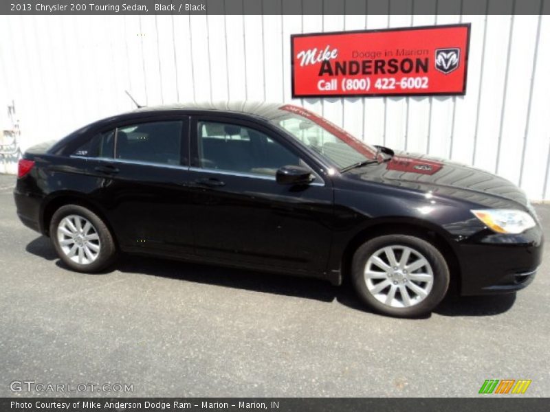 Black / Black 2013 Chrysler 200 Touring Sedan