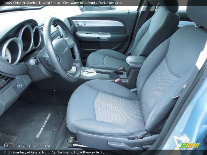 Clearwater Blue Pearl / Dark Slate Gray 2009 Chrysler Sebring Touring Sedan