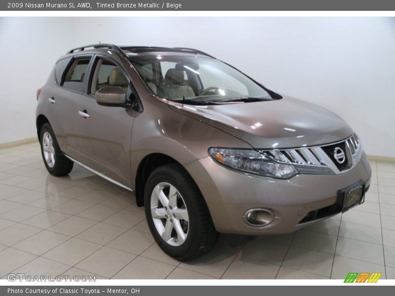 Tinted Bronze Metallic / Beige 2009 Nissan Murano SL AWD