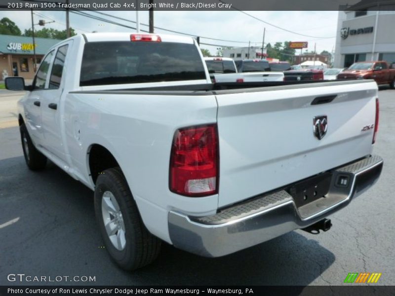 Bright White / Black/Diesel Gray 2013 Ram 1500 Tradesman Quad Cab 4x4
