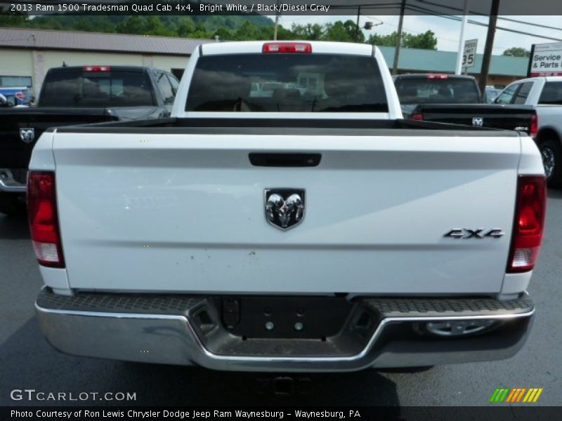 Bright White / Black/Diesel Gray 2013 Ram 1500 Tradesman Quad Cab 4x4