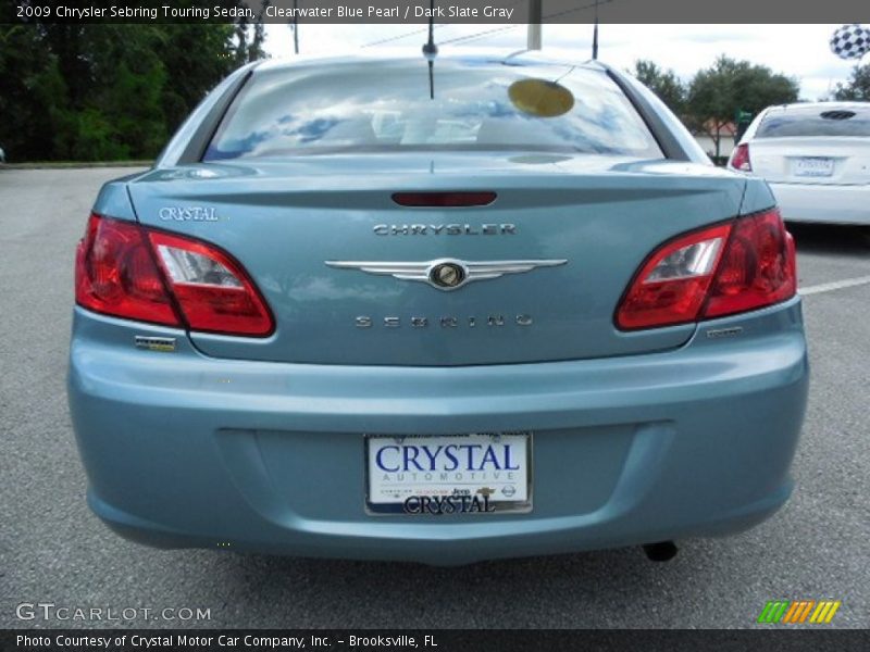 Clearwater Blue Pearl / Dark Slate Gray 2009 Chrysler Sebring Touring Sedan