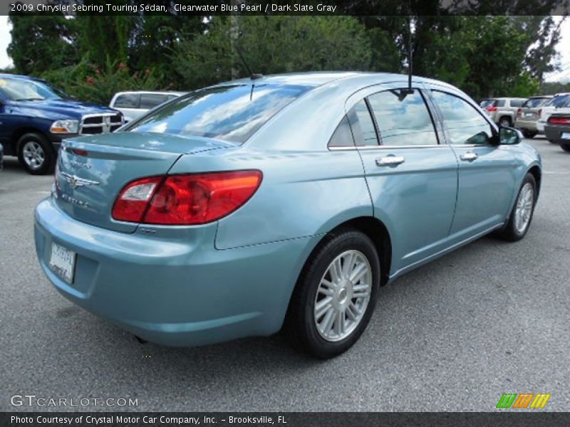 Clearwater Blue Pearl / Dark Slate Gray 2009 Chrysler Sebring Touring Sedan