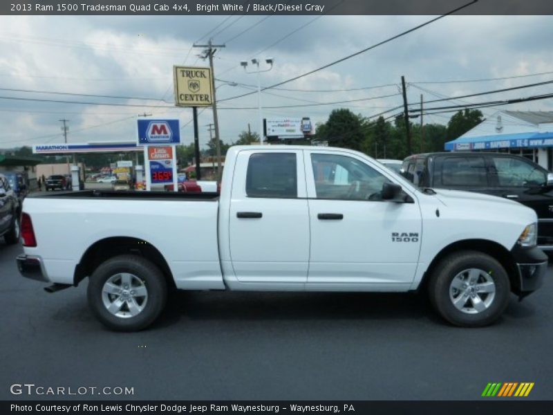Bright White / Black/Diesel Gray 2013 Ram 1500 Tradesman Quad Cab 4x4