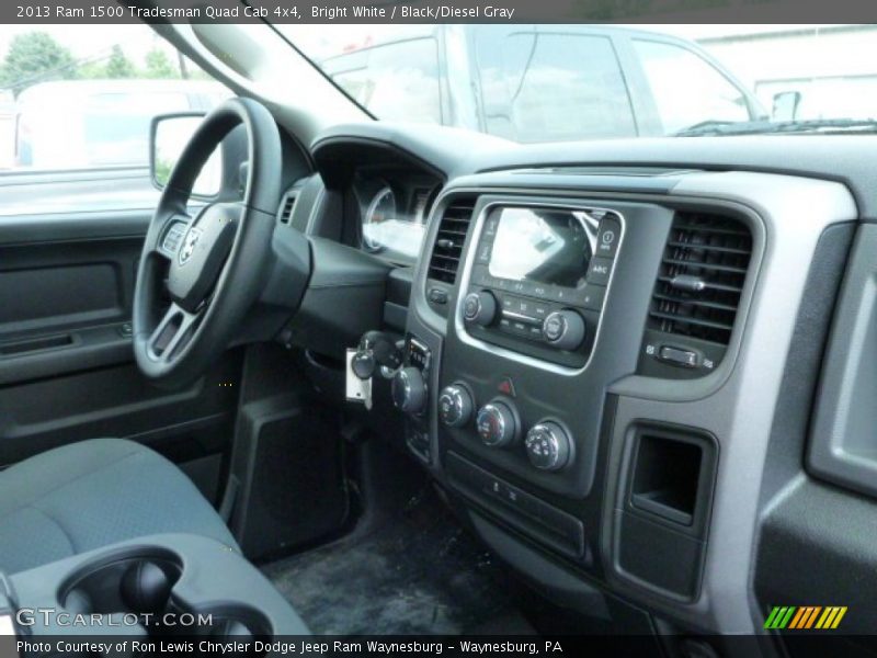 Bright White / Black/Diesel Gray 2013 Ram 1500 Tradesman Quad Cab 4x4