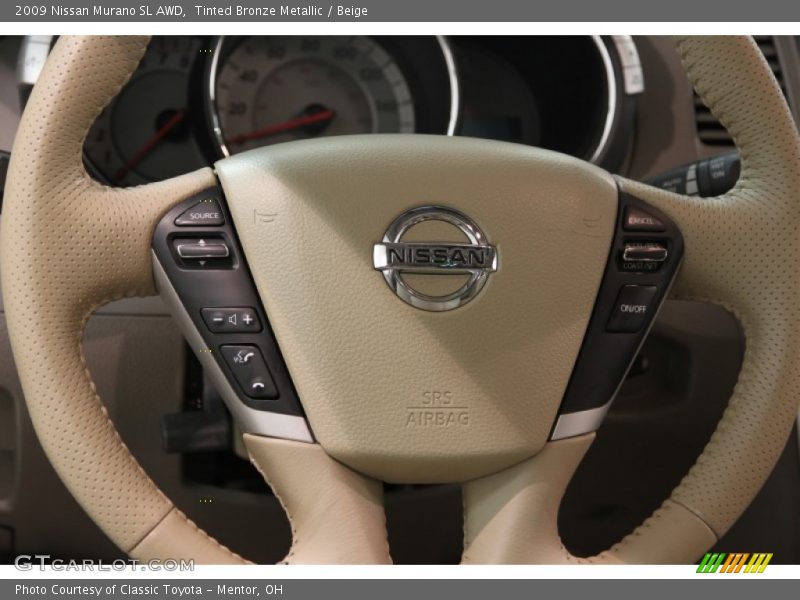 Tinted Bronze Metallic / Beige 2009 Nissan Murano SL AWD