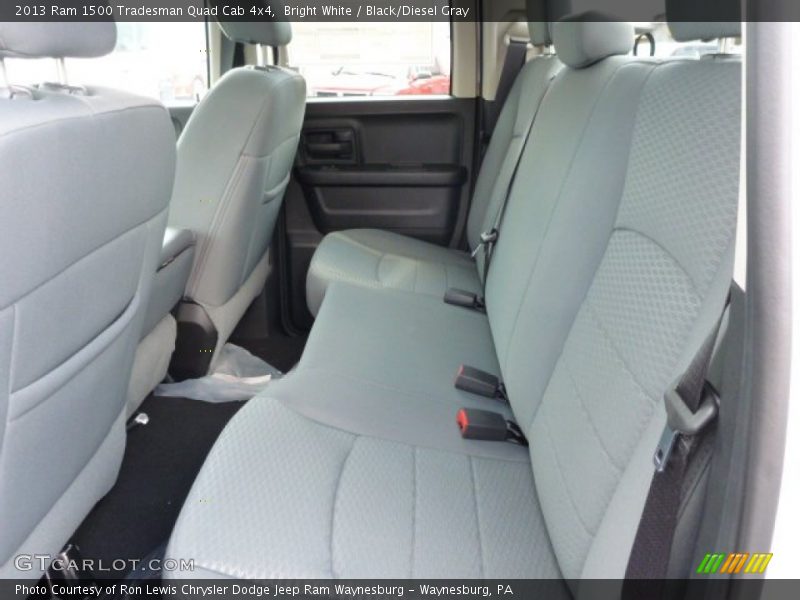 Rear Seat of 2013 1500 Tradesman Quad Cab 4x4