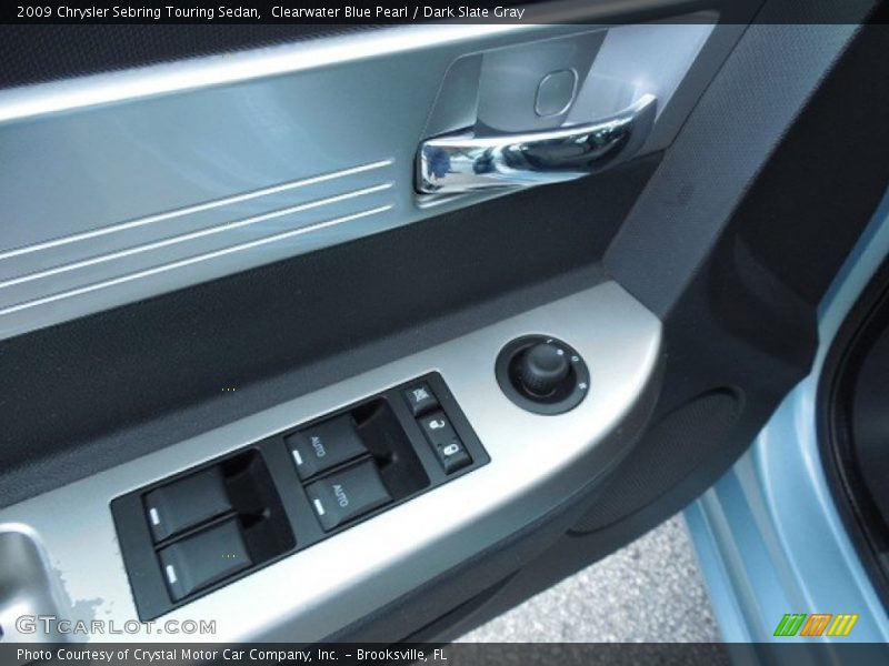 Clearwater Blue Pearl / Dark Slate Gray 2009 Chrysler Sebring Touring Sedan