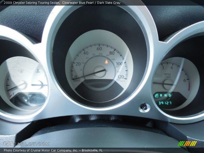 Clearwater Blue Pearl / Dark Slate Gray 2009 Chrysler Sebring Touring Sedan