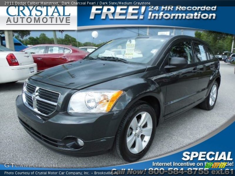 Dark Charcoal Pearl / Dark Slate/Medium Graystone 2011 Dodge Caliber Mainstreet