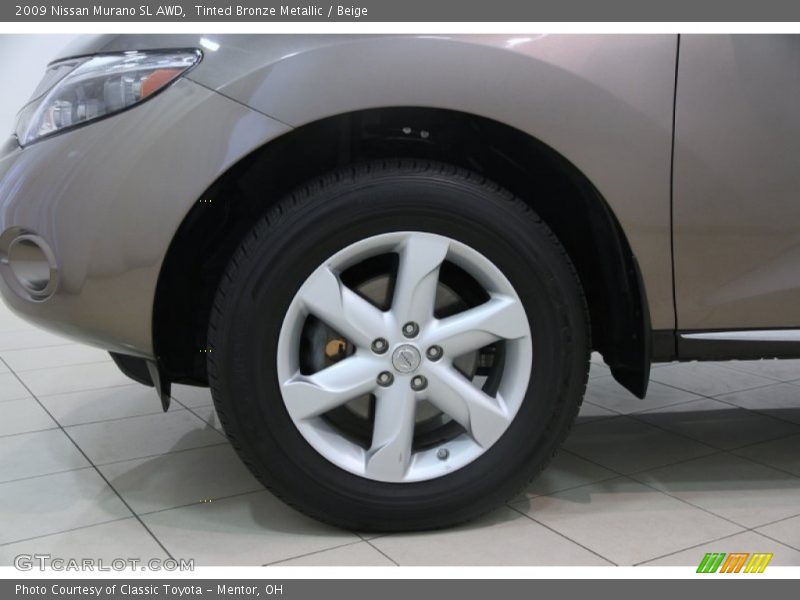 Tinted Bronze Metallic / Beige 2009 Nissan Murano SL AWD