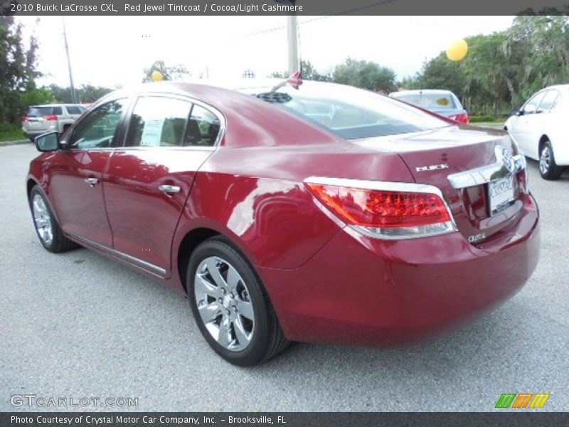 Red Jewel Tintcoat / Cocoa/Light Cashmere 2010 Buick LaCrosse CXL