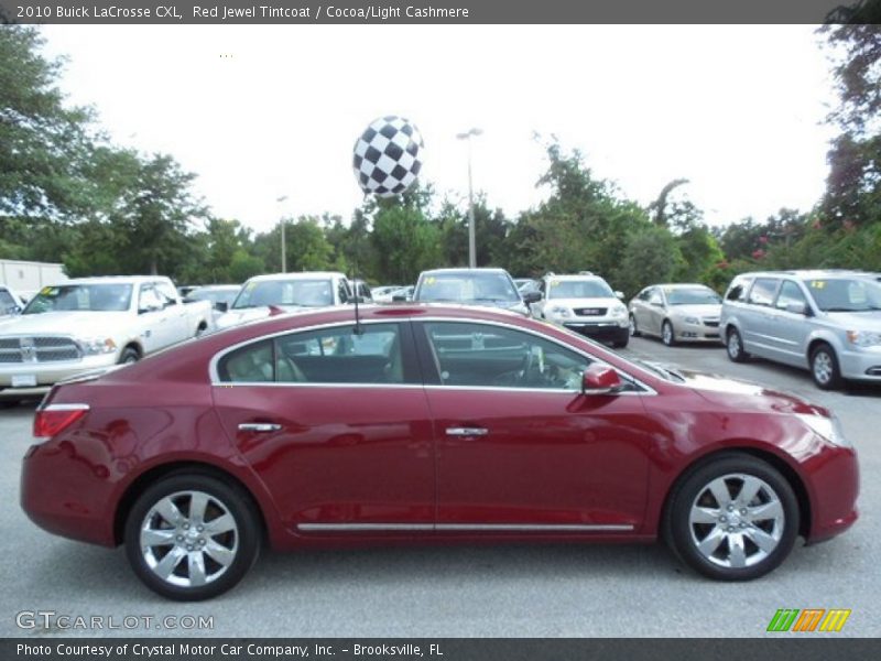 Red Jewel Tintcoat / Cocoa/Light Cashmere 2010 Buick LaCrosse CXL