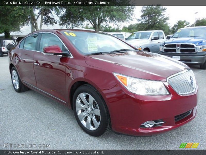Red Jewel Tintcoat / Cocoa/Light Cashmere 2010 Buick LaCrosse CXL