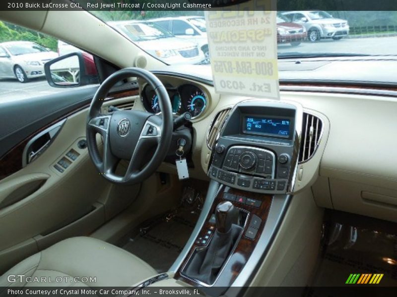 Red Jewel Tintcoat / Cocoa/Light Cashmere 2010 Buick LaCrosse CXL