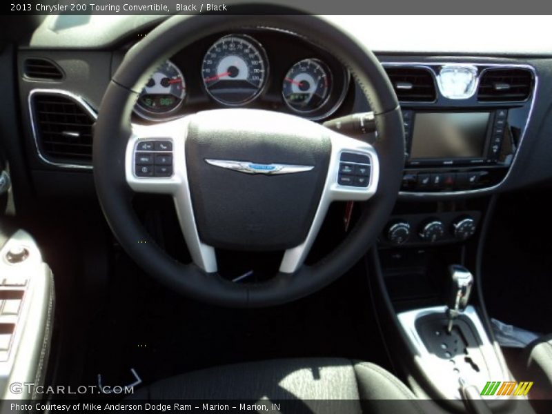 Black / Black 2013 Chrysler 200 Touring Convertible
