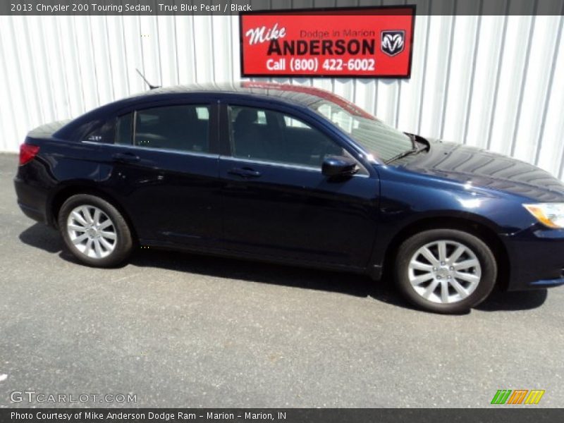 True Blue Pearl / Black 2013 Chrysler 200 Touring Sedan