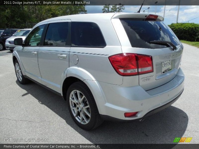 Bright Silver Metallic / Black/Red 2011 Dodge Journey R/T
