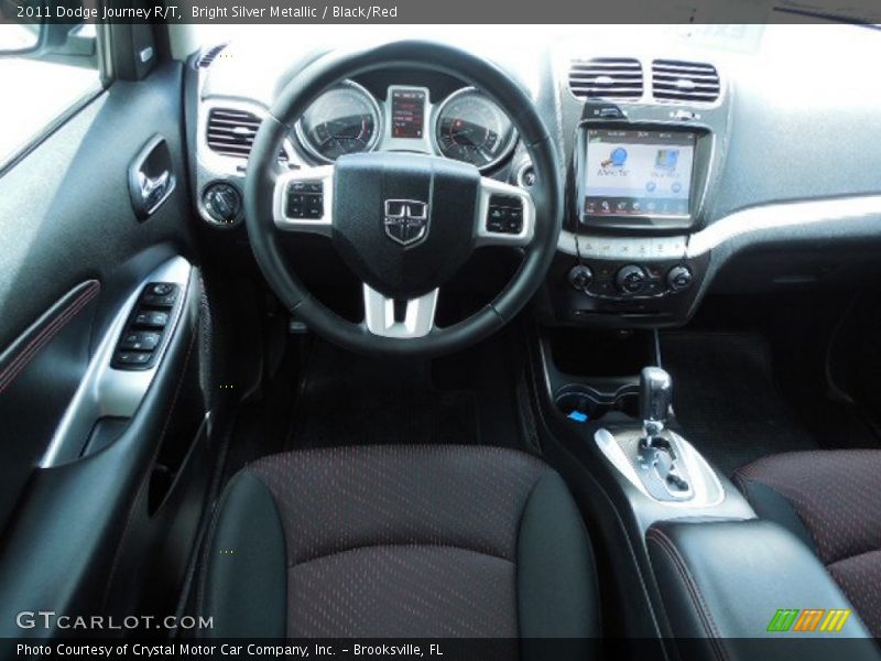 Bright Silver Metallic / Black/Red 2011 Dodge Journey R/T