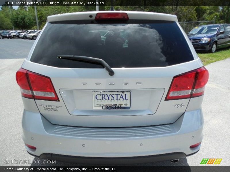 Bright Silver Metallic / Black/Red 2011 Dodge Journey R/T