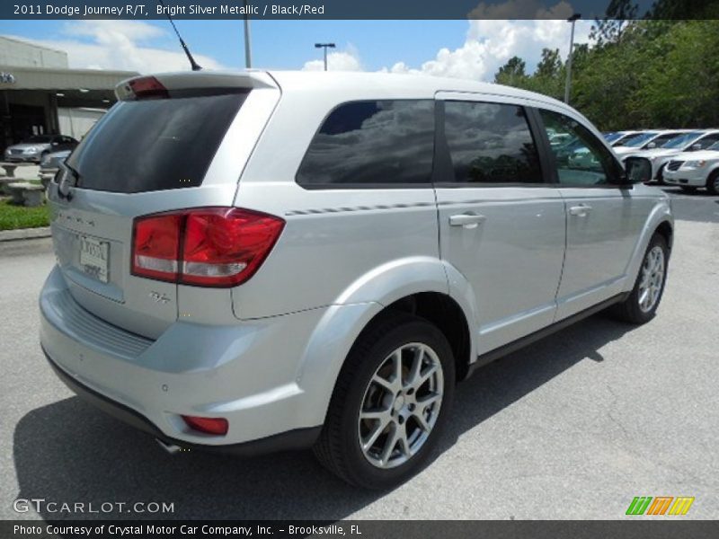 Bright Silver Metallic / Black/Red 2011 Dodge Journey R/T