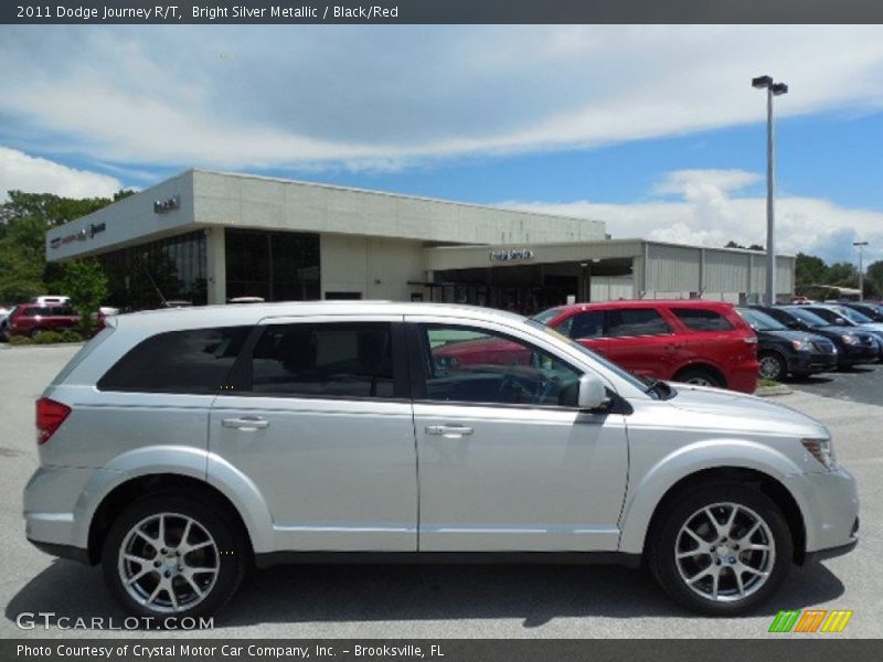 Bright Silver Metallic / Black/Red 2011 Dodge Journey R/T