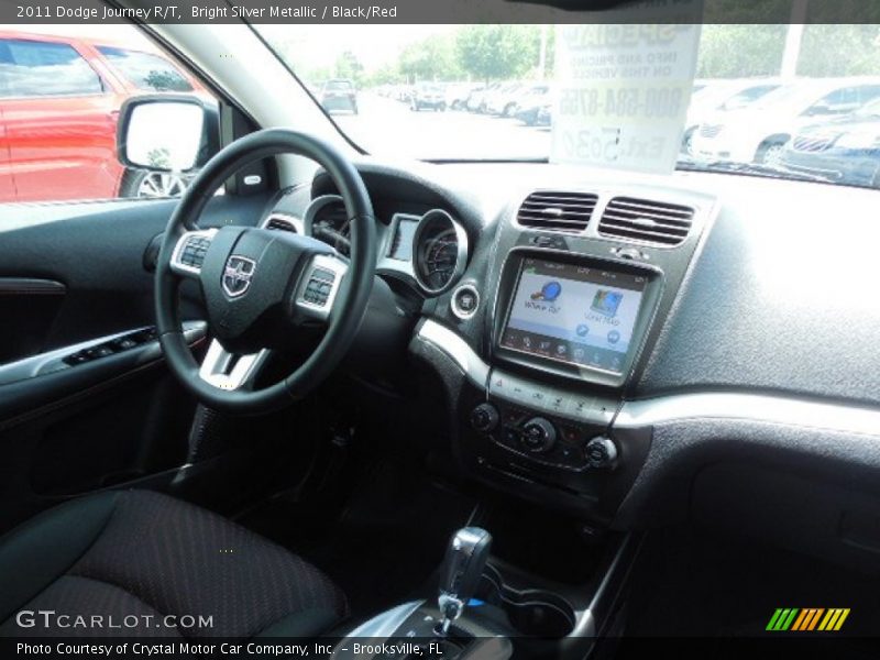 Bright Silver Metallic / Black/Red 2011 Dodge Journey R/T