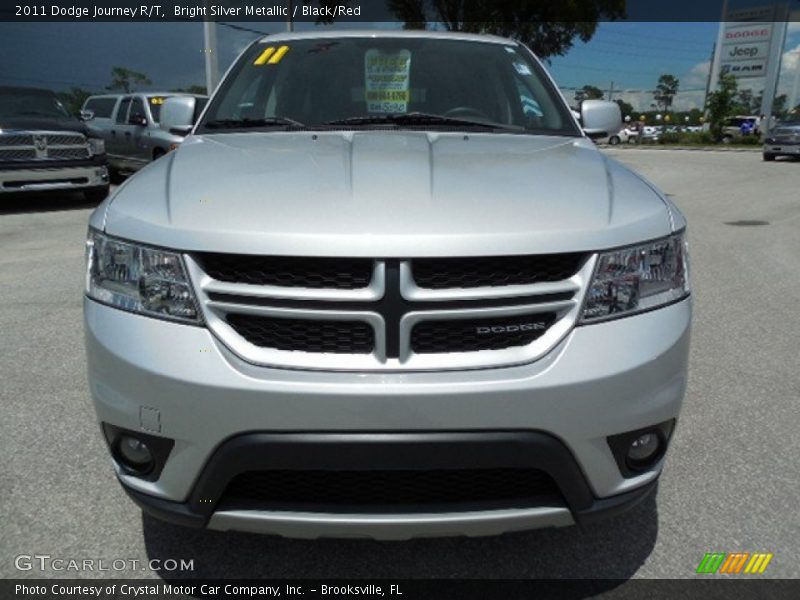 Bright Silver Metallic / Black/Red 2011 Dodge Journey R/T