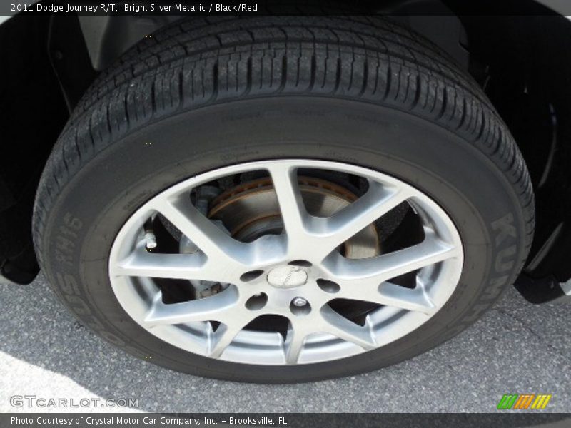 Bright Silver Metallic / Black/Red 2011 Dodge Journey R/T