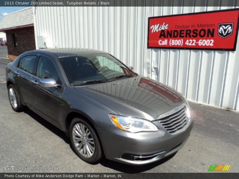 Tungsten Metallic / Black 2013 Chrysler 200 Limited Sedan