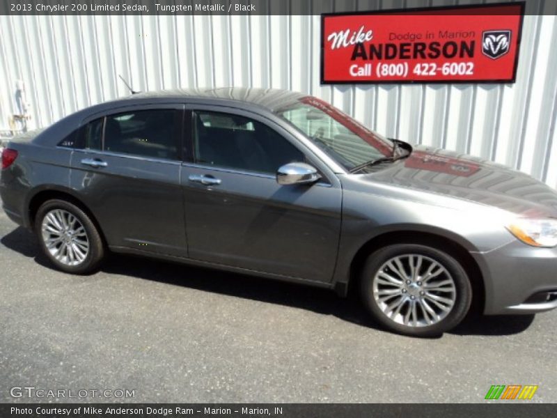 Tungsten Metallic / Black 2013 Chrysler 200 Limited Sedan
