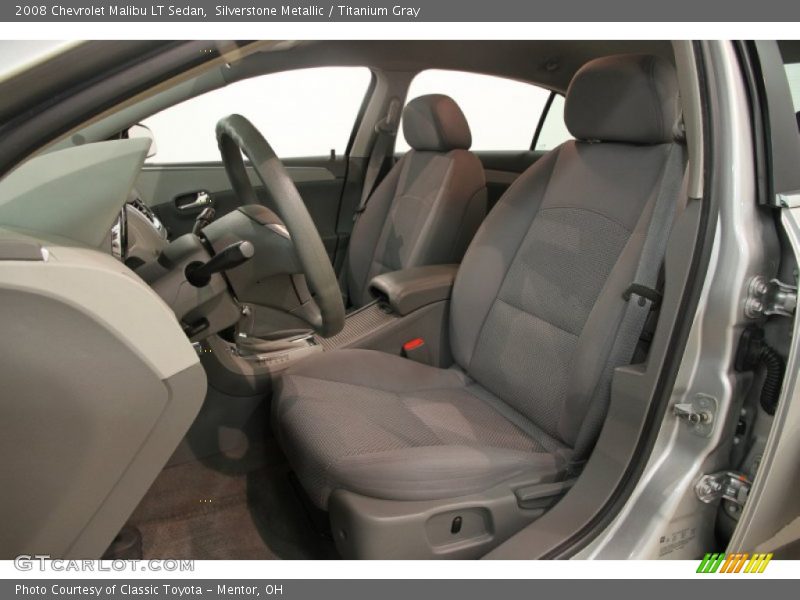 Silverstone Metallic / Titanium Gray 2008 Chevrolet Malibu LT Sedan