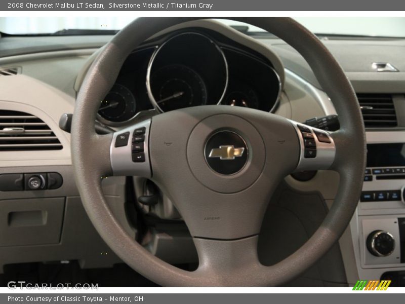 Silverstone Metallic / Titanium Gray 2008 Chevrolet Malibu LT Sedan