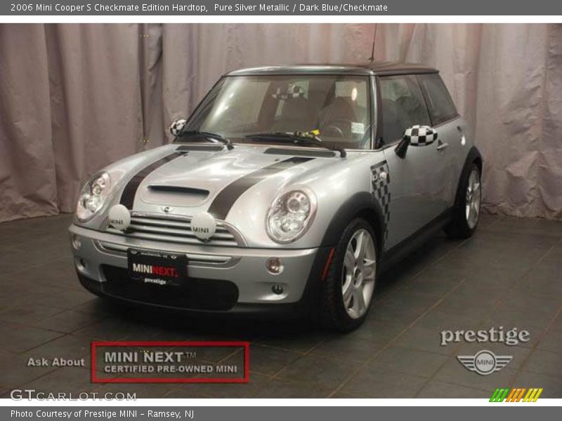 Pure Silver Metallic / Dark Blue/Checkmate 2006 Mini Cooper S Checkmate Edition Hardtop