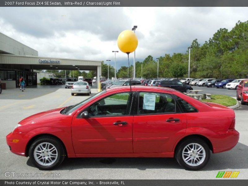 Infra-Red / Charcoal/Light Flint 2007 Ford Focus ZX4 SE Sedan