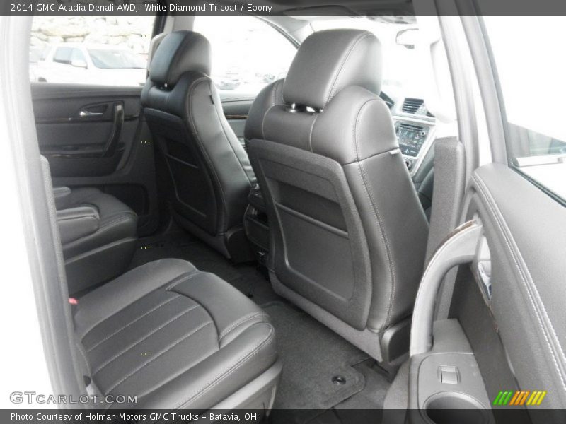 White Diamond Tricoat / Ebony 2014 GMC Acadia Denali AWD