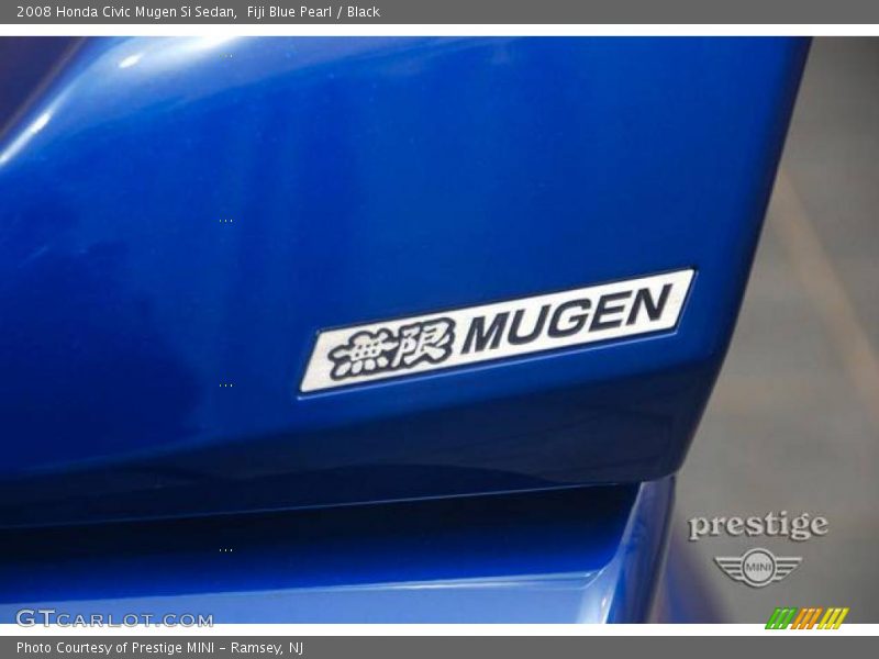 Fiji Blue Pearl / Black 2008 Honda Civic Mugen Si Sedan