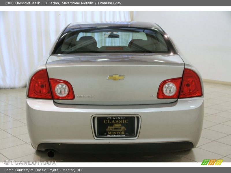 Silverstone Metallic / Titanium Gray 2008 Chevrolet Malibu LT Sedan