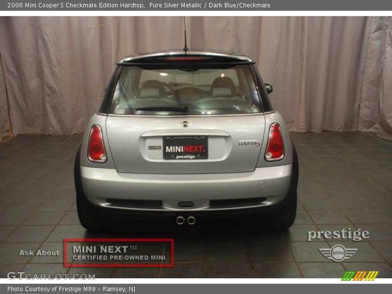 Pure Silver Metallic / Dark Blue/Checkmate 2006 Mini Cooper S Checkmate Edition Hardtop