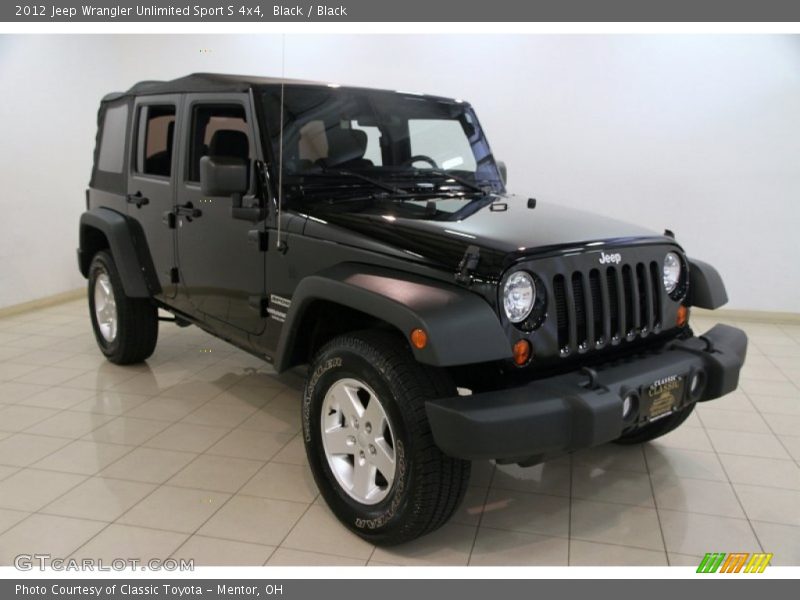 Black / Black 2012 Jeep Wrangler Unlimited Sport S 4x4