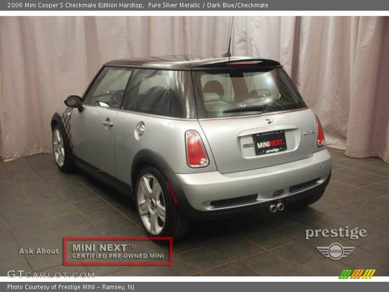 Pure Silver Metallic / Dark Blue/Checkmate 2006 Mini Cooper S Checkmate Edition Hardtop
